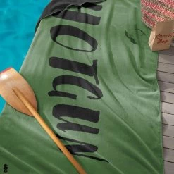 Seahorse Shotgun - Strandlaken - Katoen - 100x180cm - Army -Badkamermeubels Winkel 9549685