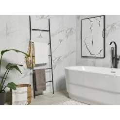 Beliani - ARIBIBI - Handdoekrek - Zwart - Metaal -Badkamermeubels Winkel 9555756