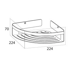 Tiger Caddy Hoekrek -Badkamermeubels Winkel 9562523
