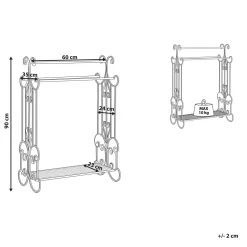 Beliani - GLADIS - Handdoekrek - Zwart - IJzer 13 Beliani - GLADIS - Handdoekrek - Zwart - IJzer -Badkamermeubels Winkel 9569997