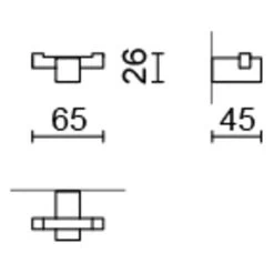 Zack Carvo Dubbele Handdoekhaak -Badkamermeubels Winkel 9573842