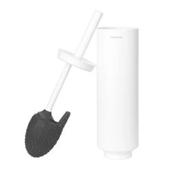 Brabantia MindSet Toiletborstel Met Houder - Mineral Fresh White -Badkamermeubels Winkel 9574004