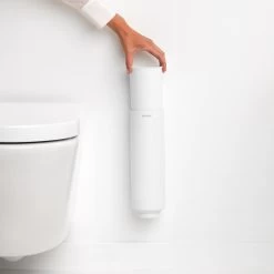 Brabantia MindSet Toiletborstel Met Houder - Mineral Fresh White -Badkamermeubels Winkel 9574697