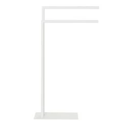 Sealskin Tube Vrijstaand 2-armig Handdoekrek - Wit -Badkamermeubels Winkel 9601617