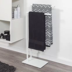 Sealskin Tube Vrijstaand 2-armig Handdoekrek - Wit -Badkamermeubels Winkel 9601623