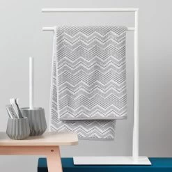 Sealskin Tube Vrijstaand 2-armig Handdoekrek - Wit -Badkamermeubels Winkel 9601629