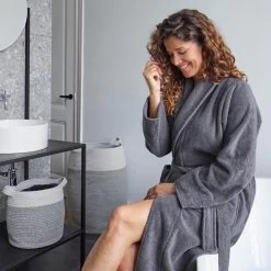 Aquanova Osman Wasmand Large - Zilvergrijs -Badkamermeubels Winkel 9633022