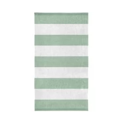 Cinderella Strandlaken Dune Stripe - Egyptisch Katoen - Soft Green -