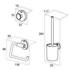 Tiger Urban Toiletaccessoireset - Wit -Badkamermeubels Winkel 9676728