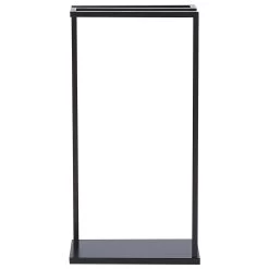 Beliani - GARCITAS - Handdoekrek - Zwart - Staal -Badkamermeubels Winkel 9700722