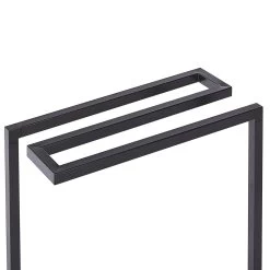 Beliani - GARCITAS - Handdoekrek - Zwart - Staal -Badkamermeubels Winkel 9700724