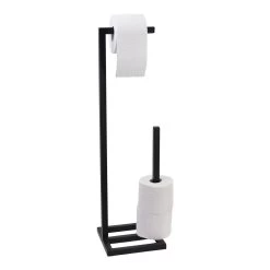 LOFT42 Jack Toiletrolhouder - Zwart - Metaal -Badkamermeubels Winkel 9732481