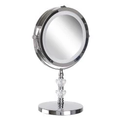 Beliani - LAON - Make-up Spiegel - Zilver - IJzer -Badkamermeubels Winkel 9733755