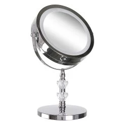 Beliani - LAON - Make-up Spiegel - Zilver - IJzer -Badkamermeubels Winkel 9733757