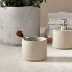 Riviera Maison Tandenborstelhouder RM Monogram Beige -Badkamermeubels Winkel 9822060