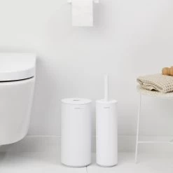 Brabantia MindSet Toiletaccessoires - Set Van 3 - Wit -Badkamermeubels Winkel 9823546