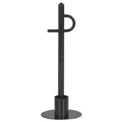 Beliani - SARTO - Toiletrol En Borstelhouder - Zwart - Staal 11 Beliani - SARTO - Toiletrol En Borstelhouder - Zwart - Staal -Badkamermeubels Winkel 9824745