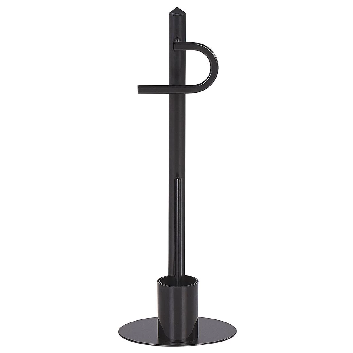 Beliani - SARTO - Toiletrol En Borstelhouder - Zwart - Staal 6 Beliani - SARTO - Toiletrol En Borstelhouder - Zwart - Staal - Image 4