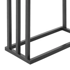 Beliani - CHARRAS - Handdoekrek - Donkerhout|Zwart - Staal 10 Beliani - CHARRAS - Handdoekrek - Donkerhout|Zwart - Staal -Badkamermeubels Winkel 9877217