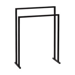 Atmooz Handdoekenrek Donau Zwart - Staand - Metaal - Zwart