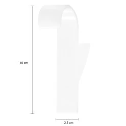 QUVIO Handdoekhouder Plastic Haakje - Wit -Badkamermeubels Winkel 9911925