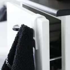 QUVIO Handdoekhouder Plastic Haakje - Wit -Badkamermeubels Winkel 9911928