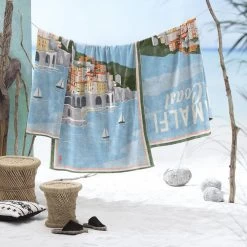 Seahorse Strandlaken Amalfi - 90x170 Cm - Blue -Badkamermeubels Winkel 9958297