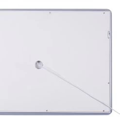 Beliani - WASSY - LED-spiegel - Zilver - Glas -Badkamermeubels Winkel 9971400