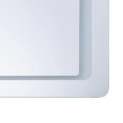 Beliani - WASSY - LED-spiegel - Zilver - Glas -Badkamermeubels Winkel 9971413