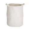 Kave Home - Witte Mand Abeni Van 100% Katoen 30 Cm