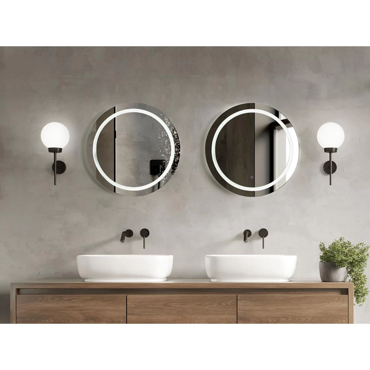 Beliani - COURSEULLES - LED-spiegel - Zilver - Glas 4 Beliani - COURSEULLES - LED-spiegel - Zilver - Glas - Image 2