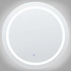 Beliani - COURSEULLES - LED-spiegel - Zilver - Glas 13 Beliani - COURSEULLES - LED-spiegel - Zilver - Glas -Badkamermeubels Winkel 9986097