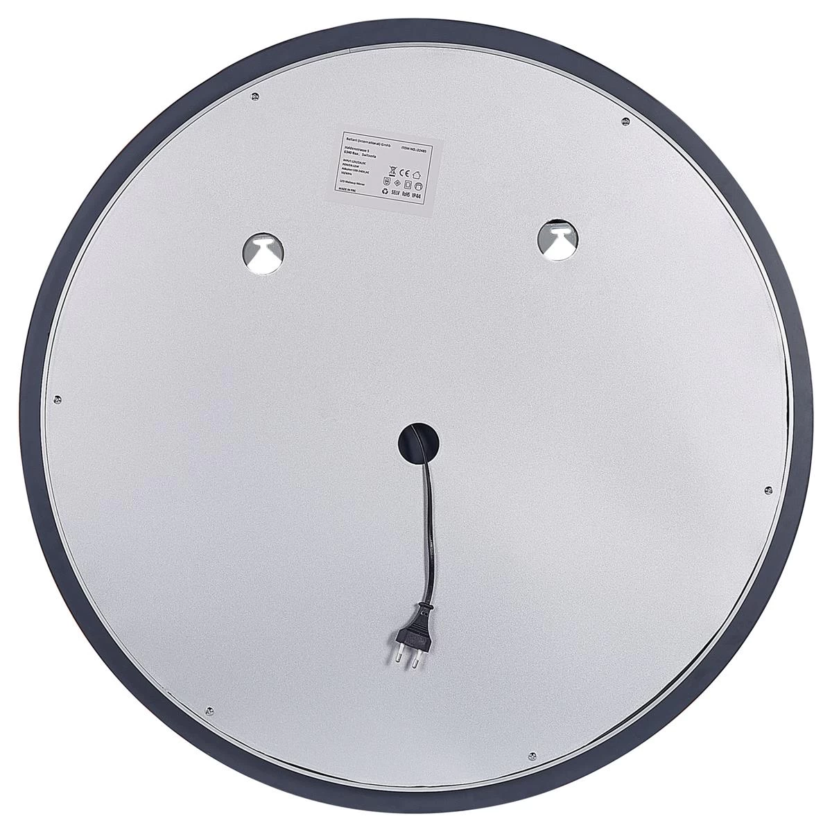 Beliani - COURSEULLES - LED-spiegel - Zilver - Glas 6 Beliani - COURSEULLES - LED-spiegel - Zilver - Glas - Image 4