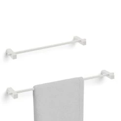 Zack Carvo Handdoekstang - Wit -Badkamermeubels Winkel 9995557